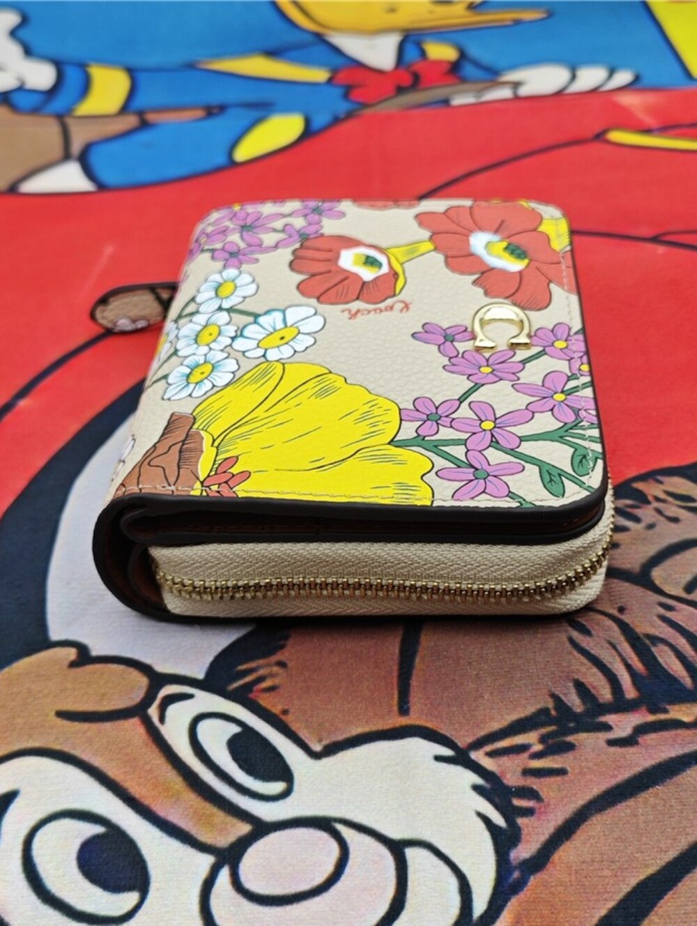 Coach Floral Zip Wallet - Picture 9 of 12